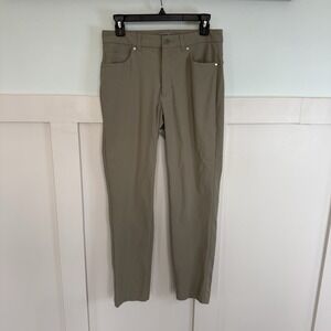 VRST Men's Slim Tech Pants‎ 30 x30 Tan Performance 5-Pocket Commuter Golf